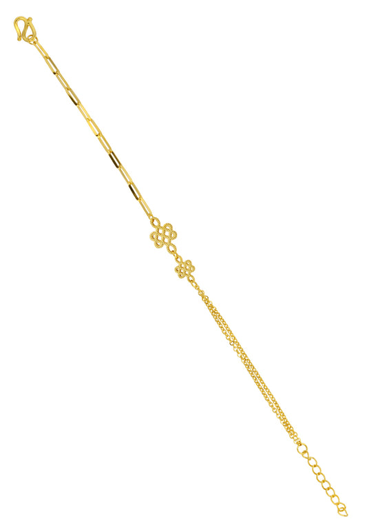 TOMEI Ruyi Knot Bracelet, Yellow Gold 999