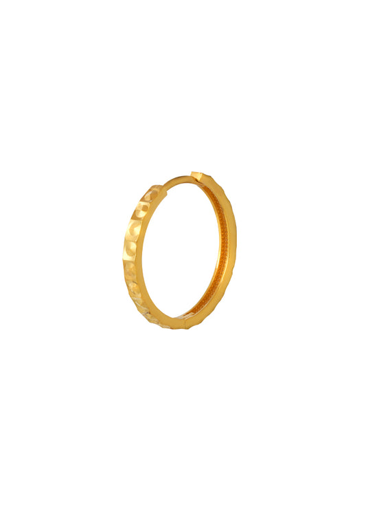 TOMEI Lusso Italia Circle Loop Earrings, Yellow Gold 916