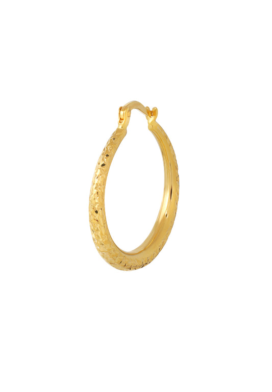 TOMEI Lusso Italia Loop Earrings, Yellow Gold 916