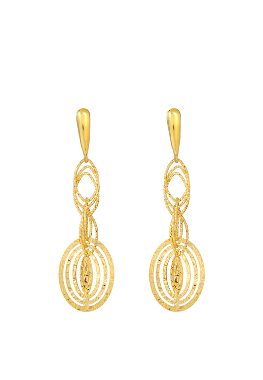 TOMEI Lusso Italia Earrings, Yellow Gold 916