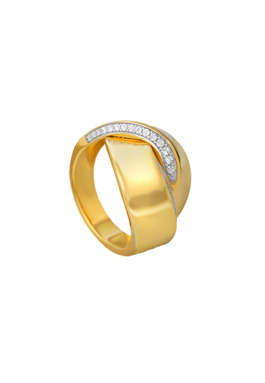TOMEI Diamond Cut Collection Ring, Yellow Gold 916