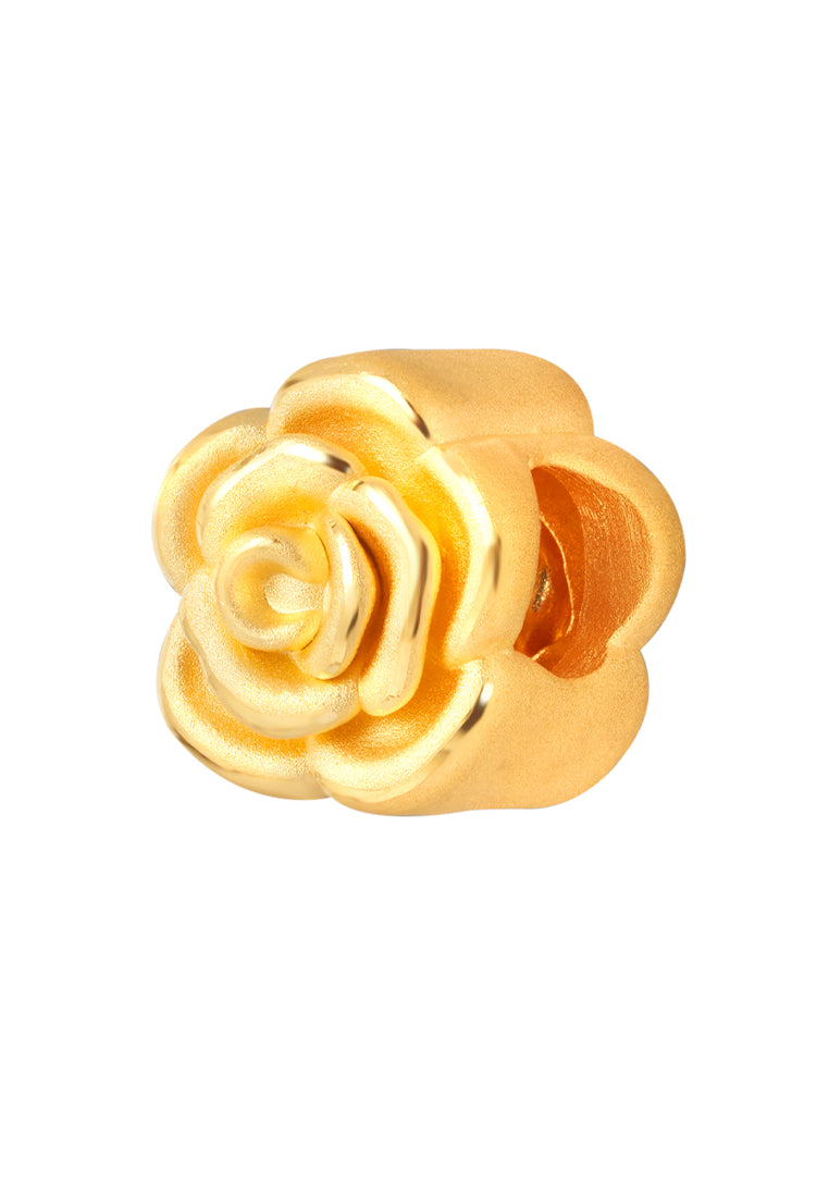 TOMEI [Online Exclusive] Petals of Love Charm, Yellow Gold 999 (5D)