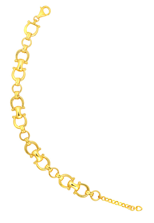 TOMEI Horseshoe Link Bracelet, Yellow Gold 916