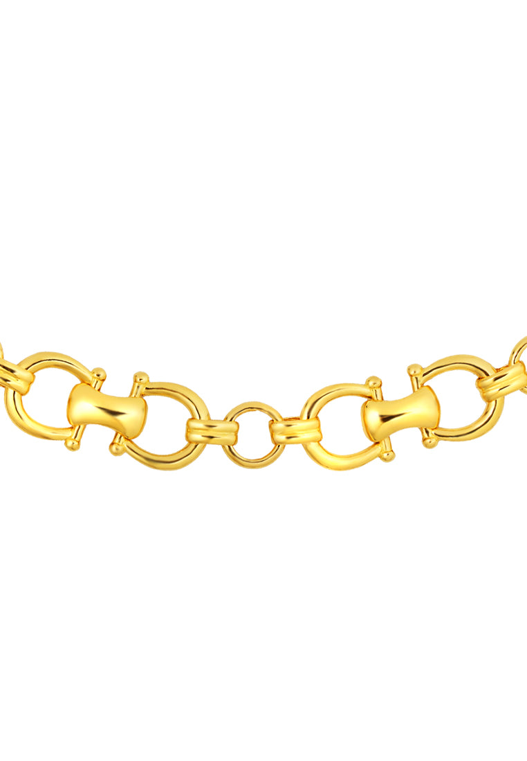 TOMEI Horseshoe Link Bracelet, Yellow Gold 916