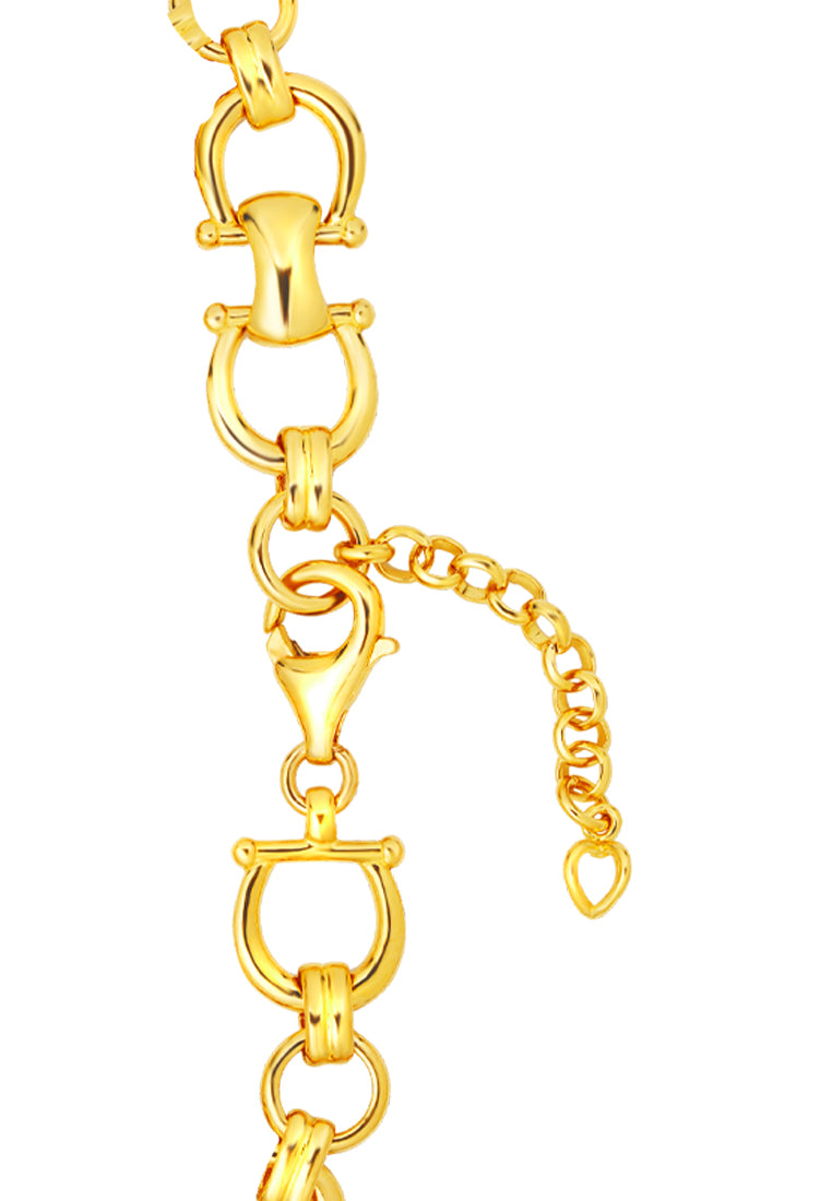 TOMEI Horseshoe Link Bracelet, Yellow Gold 916