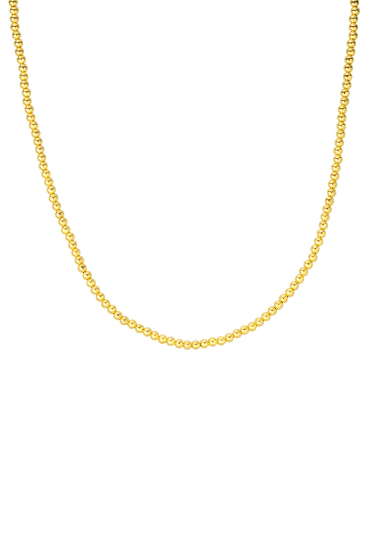 TOMEI Glowing Ball Necklace, Yellow Gold 916