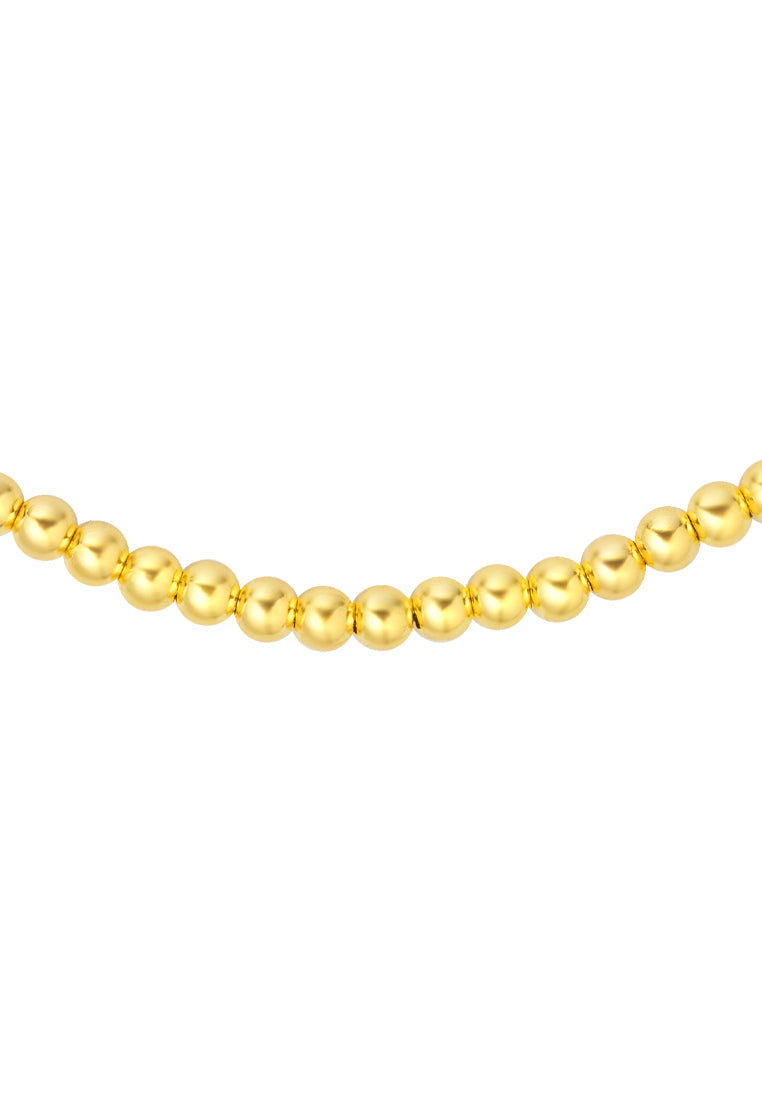 TOMEI Glowing Ball Necklace, Yellow Gold 916