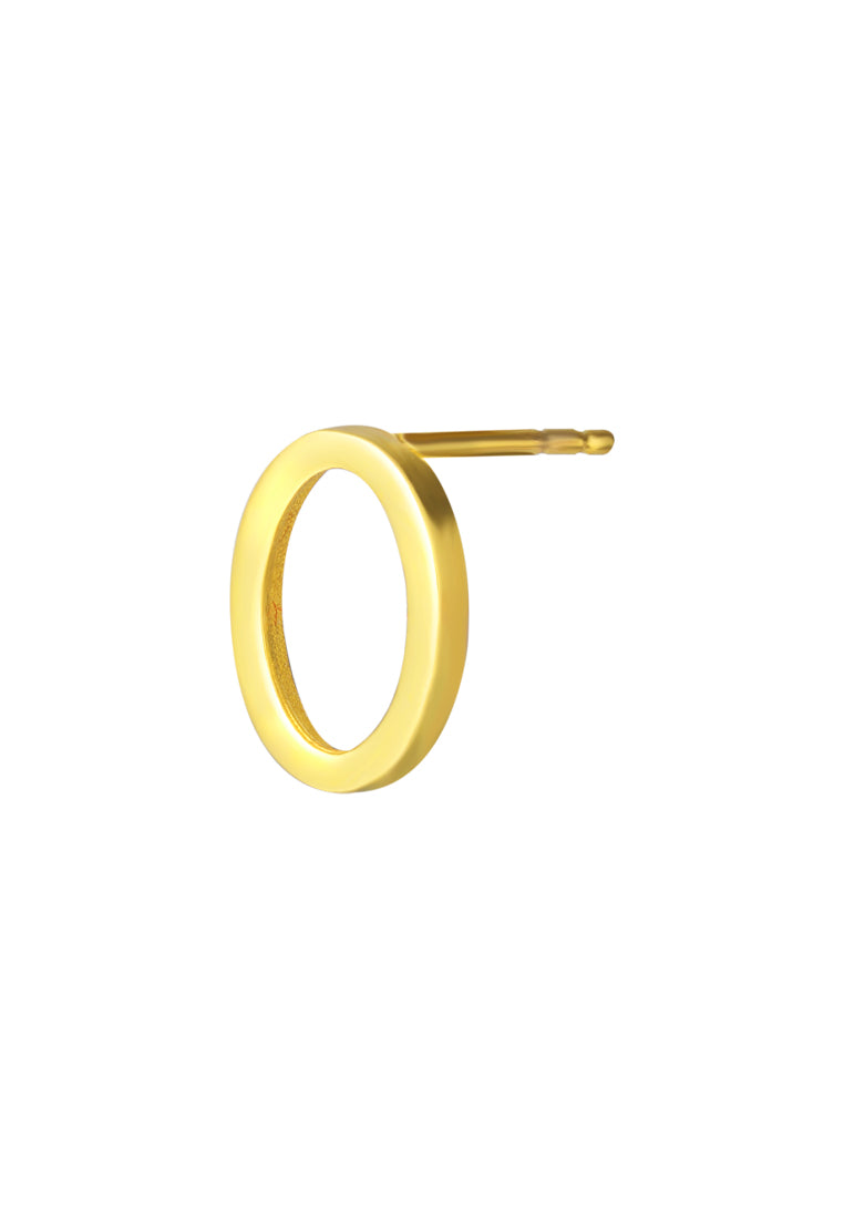 TOMEI Lusso Italia Oval Earrings, Yellow Gold 916