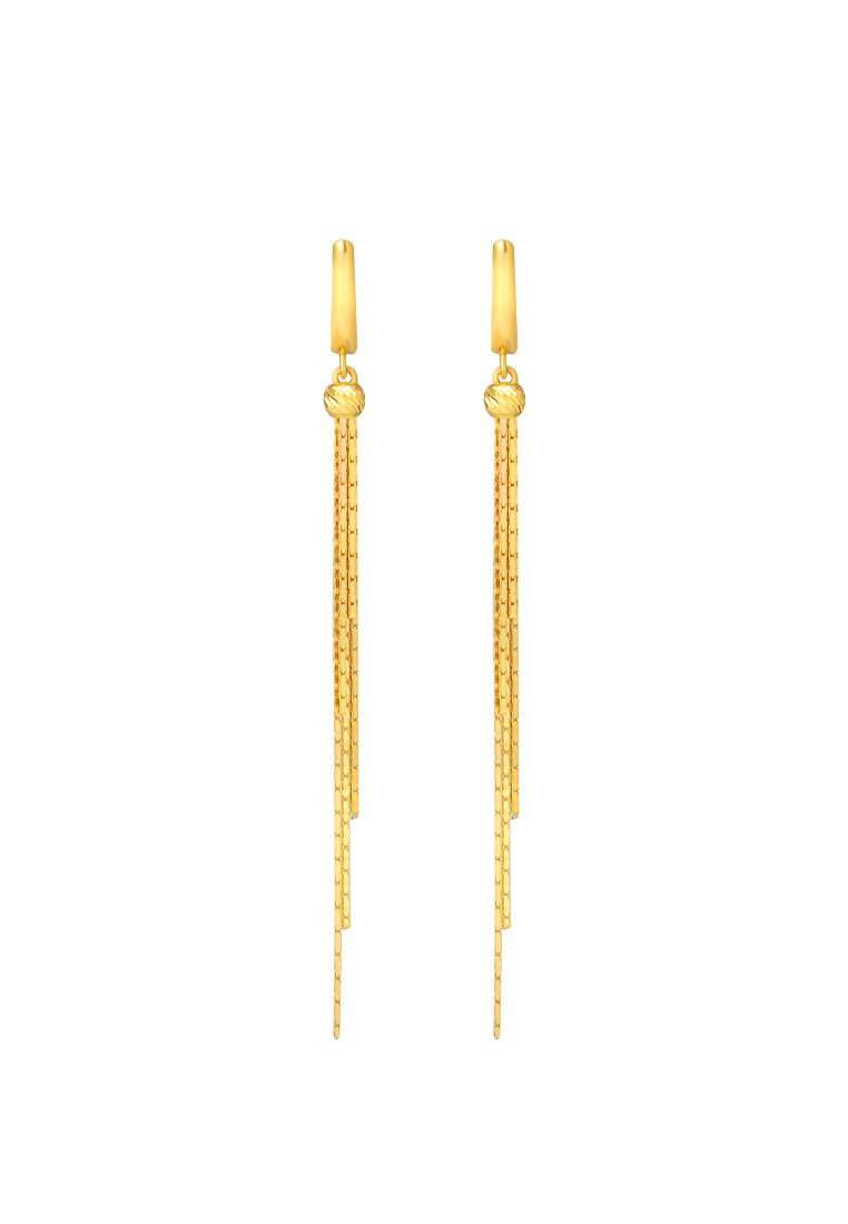 TOMEI Lusso Italia Dangling Earrings, Yellow Gold 916