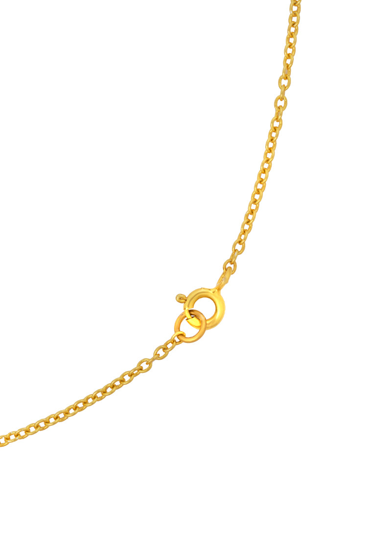 TOMEI Happiness Gear Necklace, Yellow Gold 916