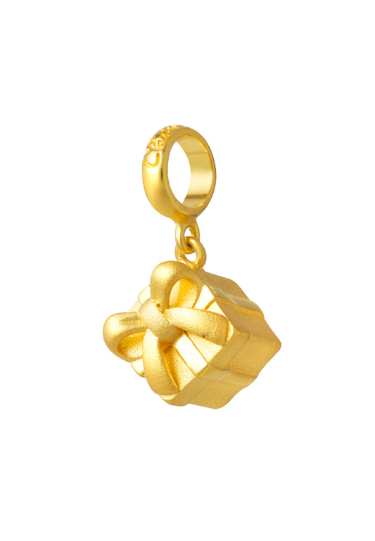 TOMEI Chomel Gift Box Charm, Yellow Gold 916