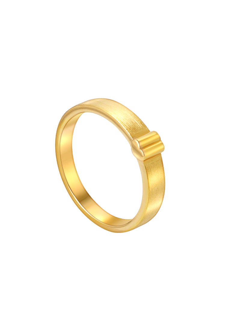 TOMEI Cherish Love Couple Ring, Yellow Gold 916