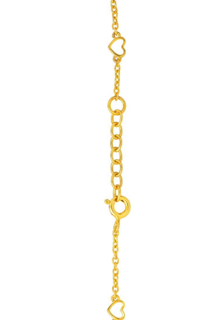 TOMEI Travel With Love Bracelet, Yellow Gold 916