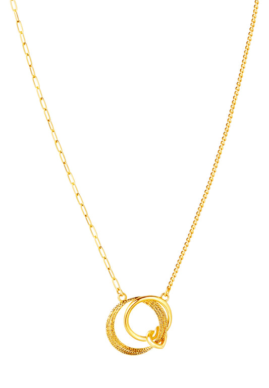 TOMEI X XIFU Love Knot Necklace, Yellow Gold 999