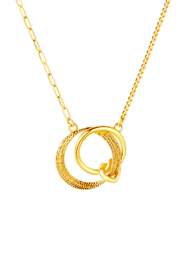 TOMEI X XIFU Love Knot Necklace, Yellow Gold 999
