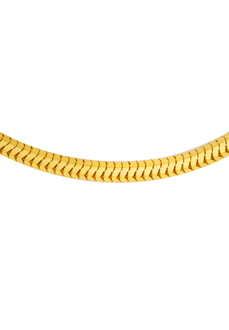 TOMEI Lusso Italia Chomel Oval Bracelet, Yellow Gold 916