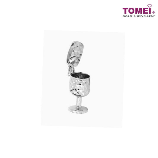 TOMEI Mosaicked Goblet of Pride and Glory Charm, White Gold 585 (P41)