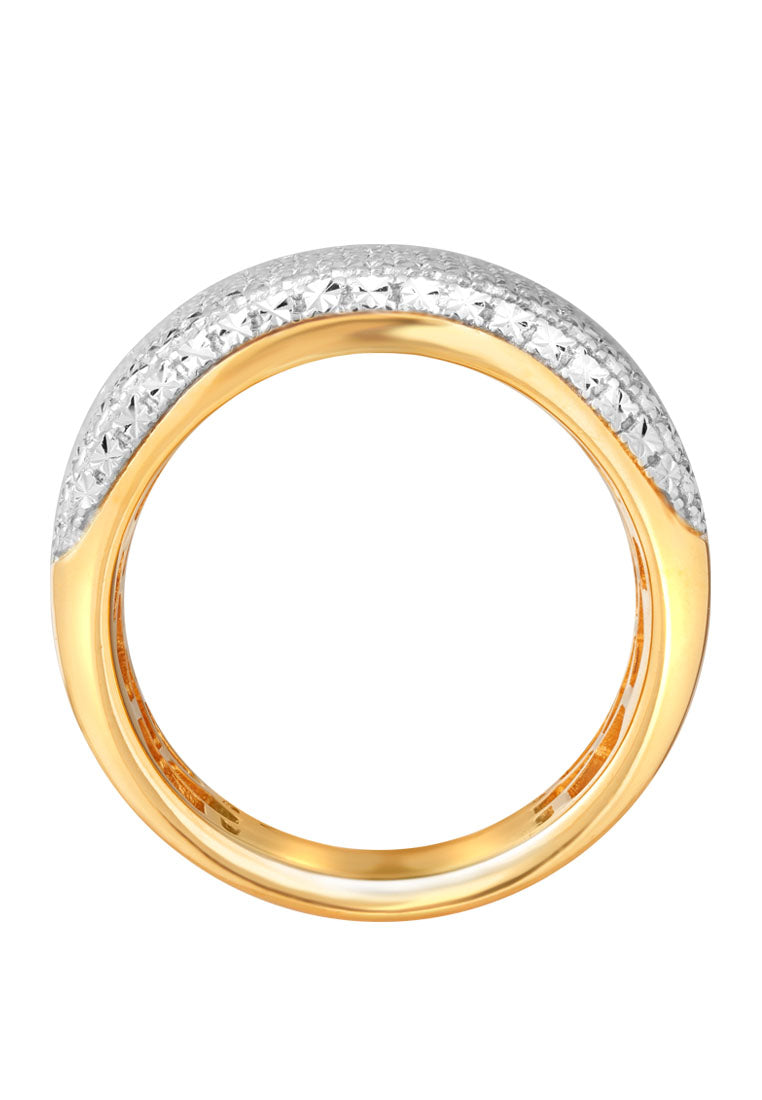 TOMEI Diamond Cut Collection Fancy Bold Ring, Yellow Gold 916
