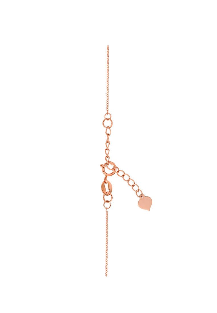 TOMEI Rouge Collection Key Necklace, Rose Gold 750