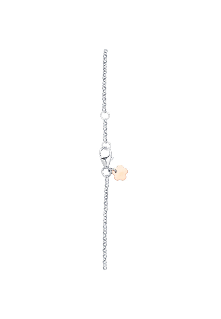 TOMEI The LOVE Diamond Bracelet, White Gold 750