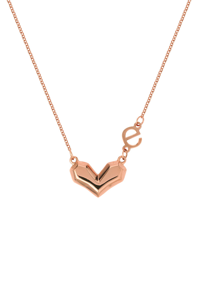 TOMEI Rouge Collection Only Love Necklace, Rose Gold 750