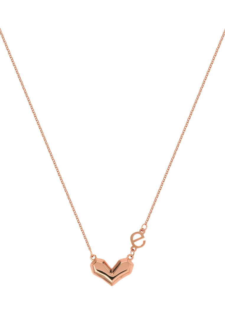 TOMEI Rouge Collection Only Love Necklace, Rose Gold 750