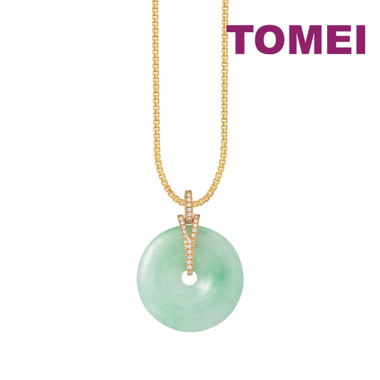 TOMEI Jade Of Completeness Pendant, Yellow Gold 750
