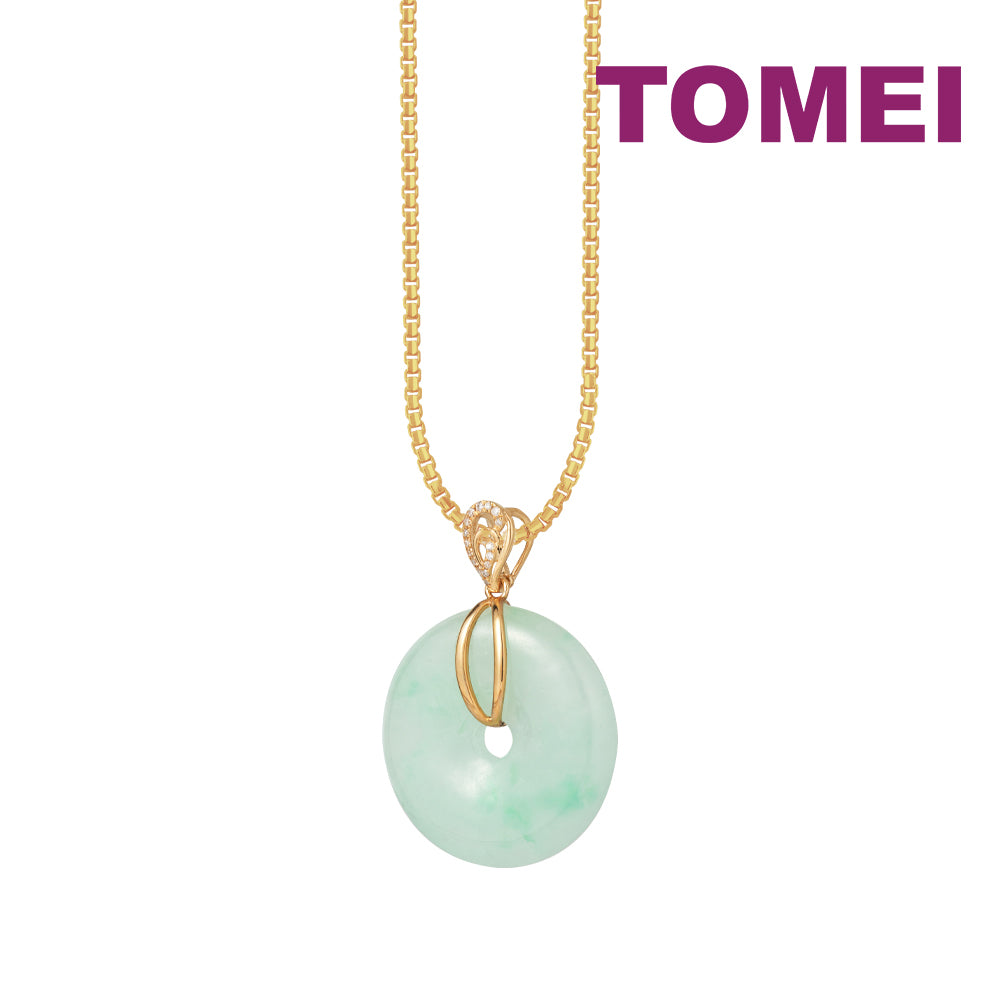 TOMEI Jade Of Completeness Pendant, Yellow Gold 750