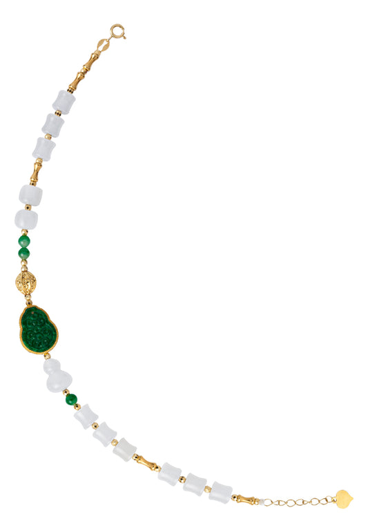 TOMEI Jade & Nephrite Bracelet, Yellow Gold 750