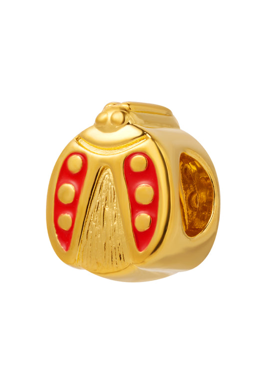 TOMEI [Online Exclusice Chomel Charm] Make A Wish On A Lady Bug, Yellow Gold 916