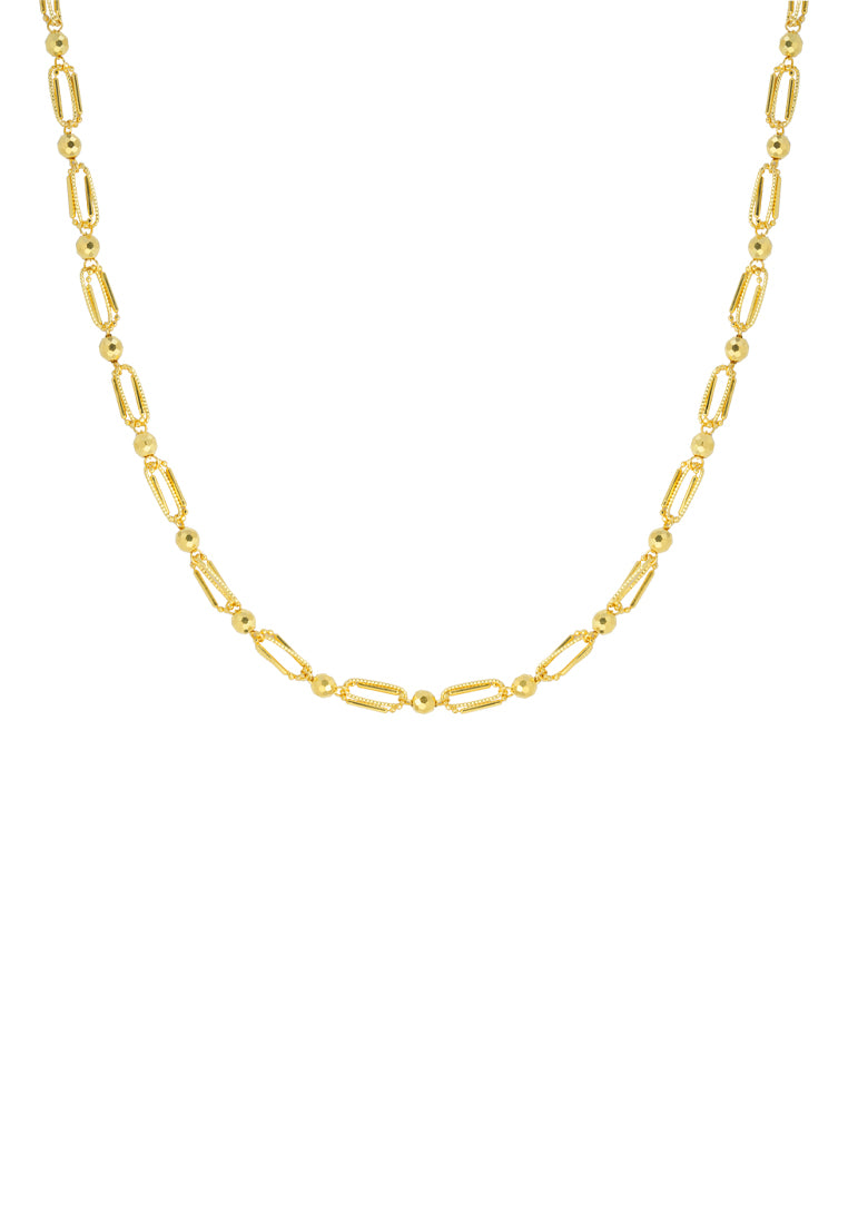 TOMEI Lusso Italia Beads and Clips Necklace, Yellow Gold 916