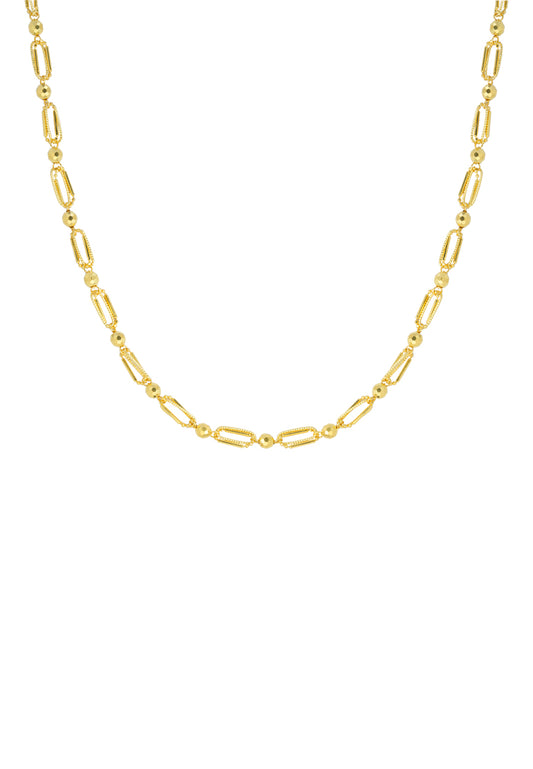 TOMEI Lusso Italia Beads and Clips Necklace, Yellow Gold 916