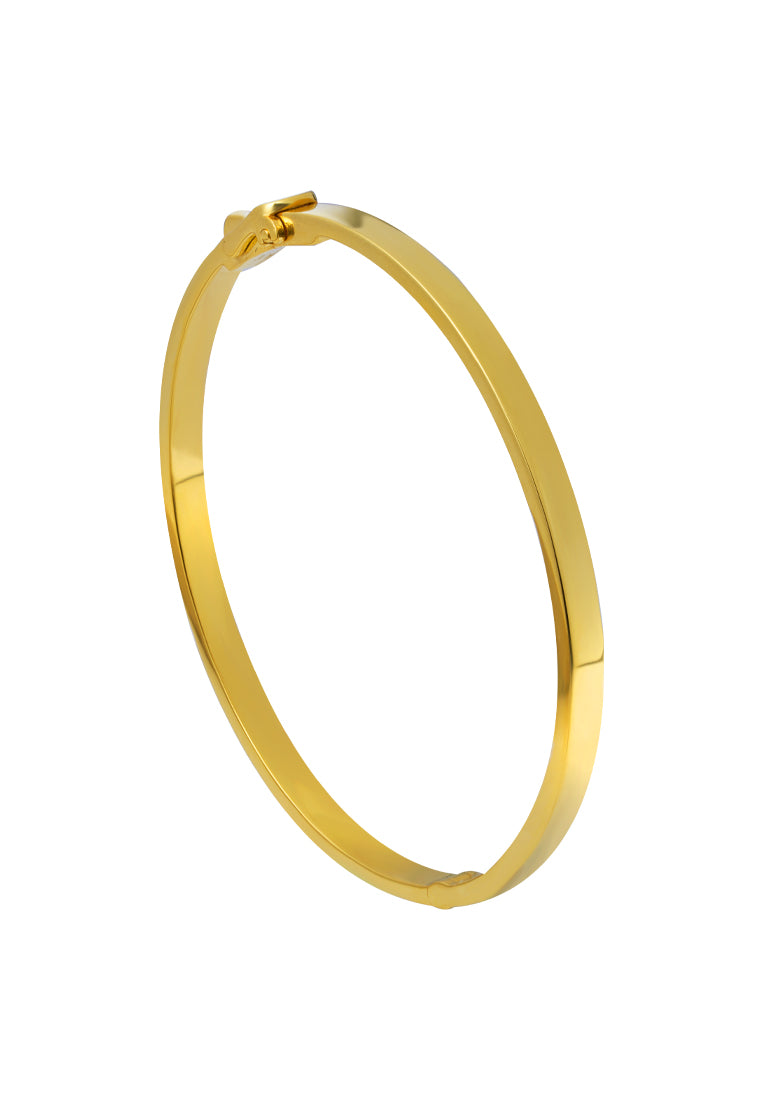 TOMEI Simplicity Bangle, Yellow Gold 916