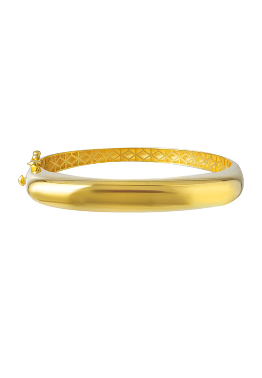 TOMEI Lusso Italia Elegance Bangle, Yellow Gold 916