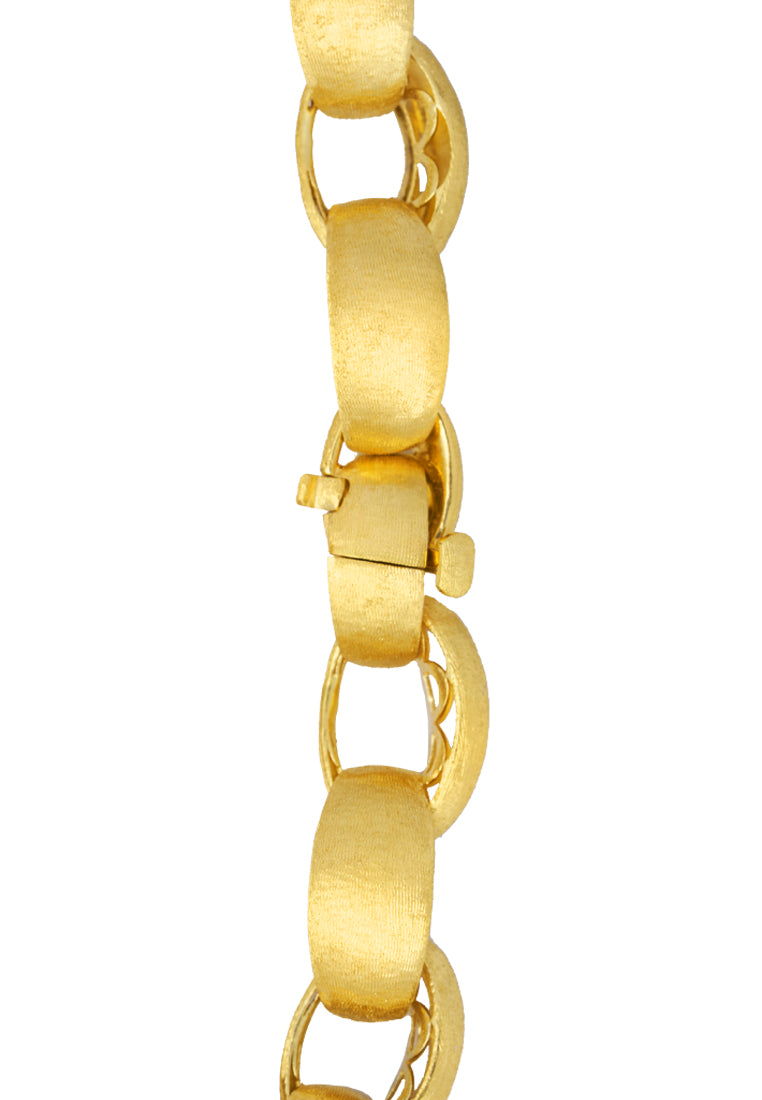 TOMEI Lusso Italia Matte Twisted Bracelet, Yellow Gold 916