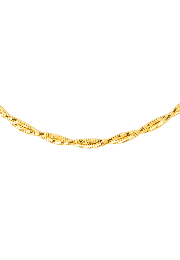 TOMEI Lusso Italia Twisted Necklace, Yellow Gold 916