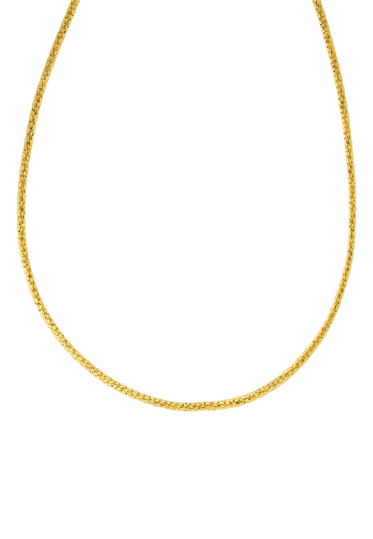 TOMEI Lusso Italia Twisted Sturdy Necklace, Yellow Gold 916