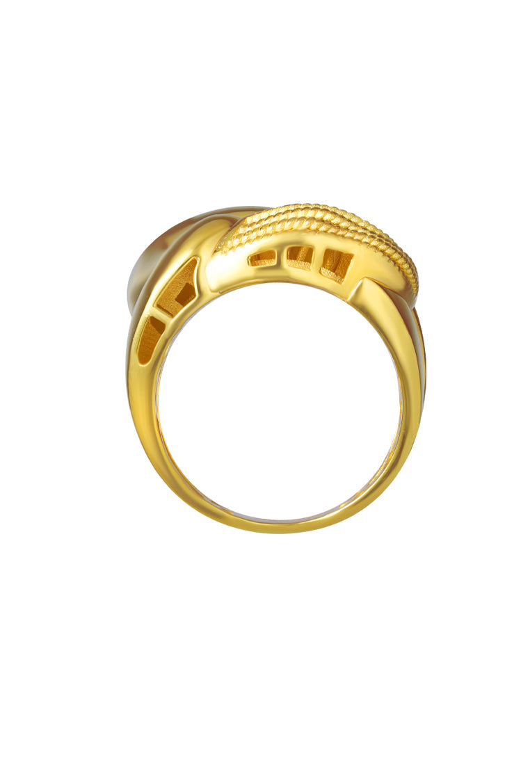 TOMEI Lusso Italia Entangling Ring, Yellow Gold 916