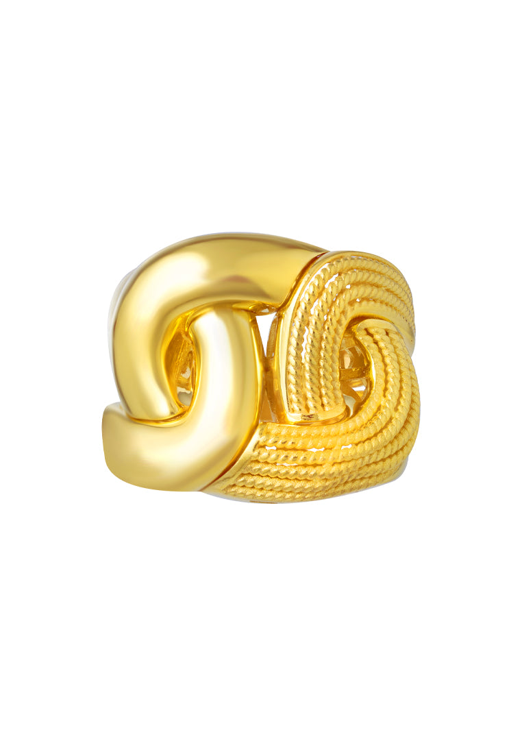 TOMEI Lusso Italia Entangling Ring, Yellow Gold 916