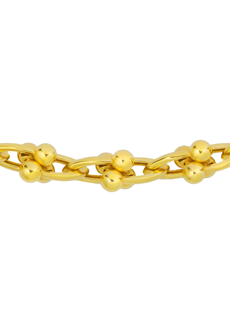 TOMEI Lusso Italia Entangled Chain Bracelet, Yellow Gold 916