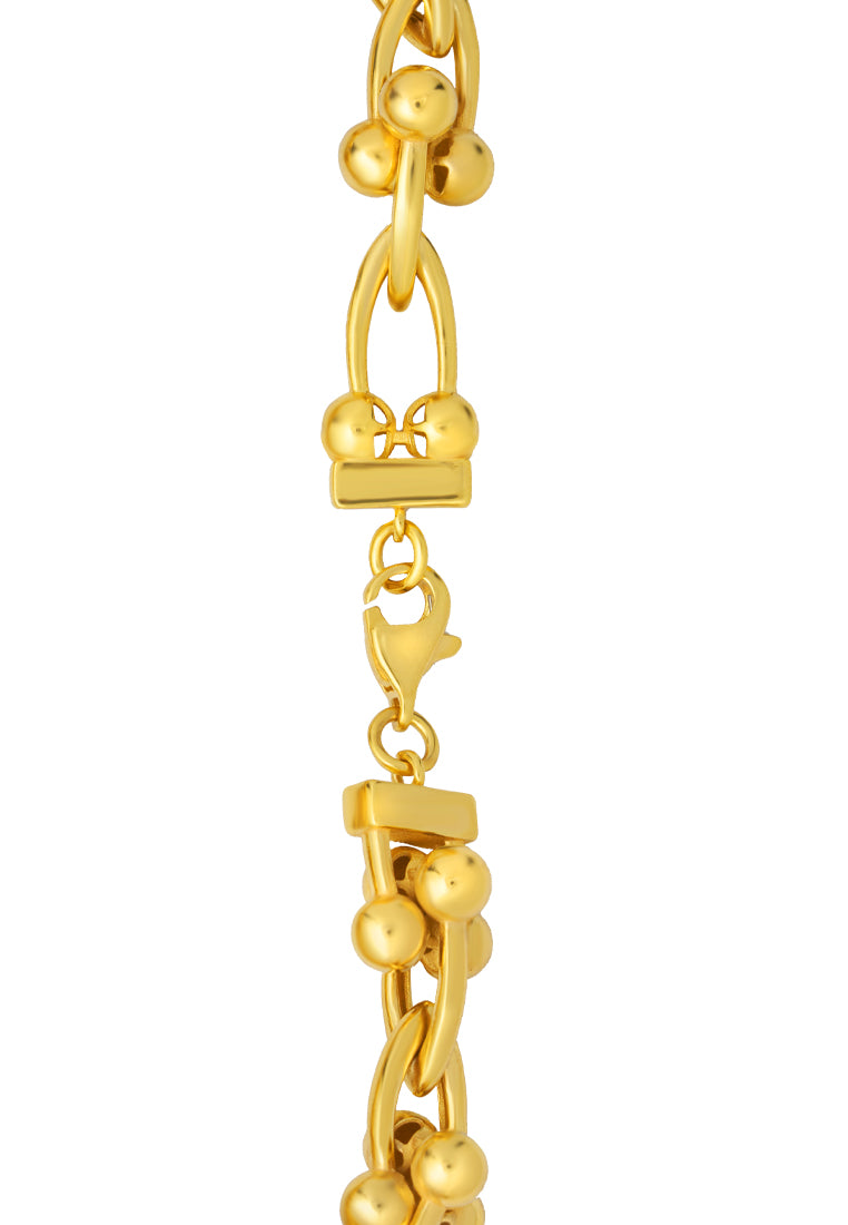 TOMEI Lusso Italia Entangled Chain Bracelet, Yellow Gold 916