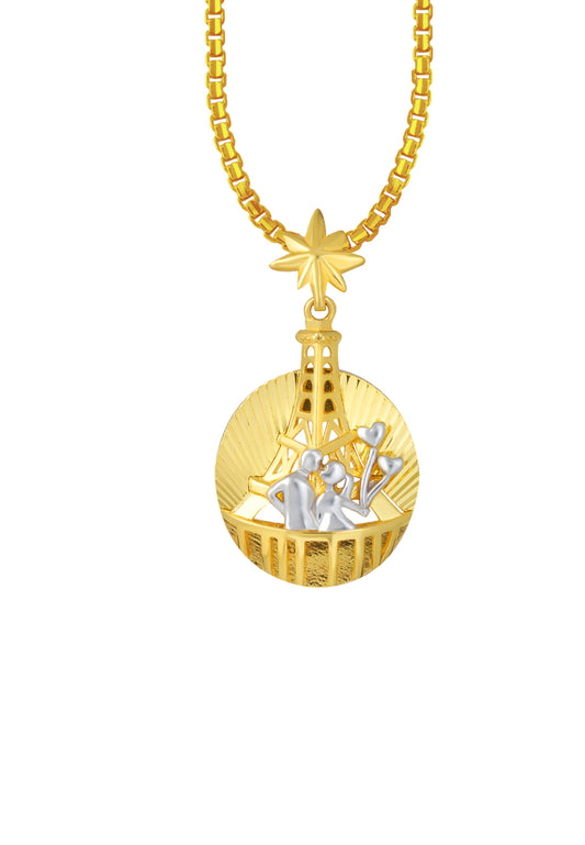 TOMEI Paris in Love Pendant, Yellow Gold 916