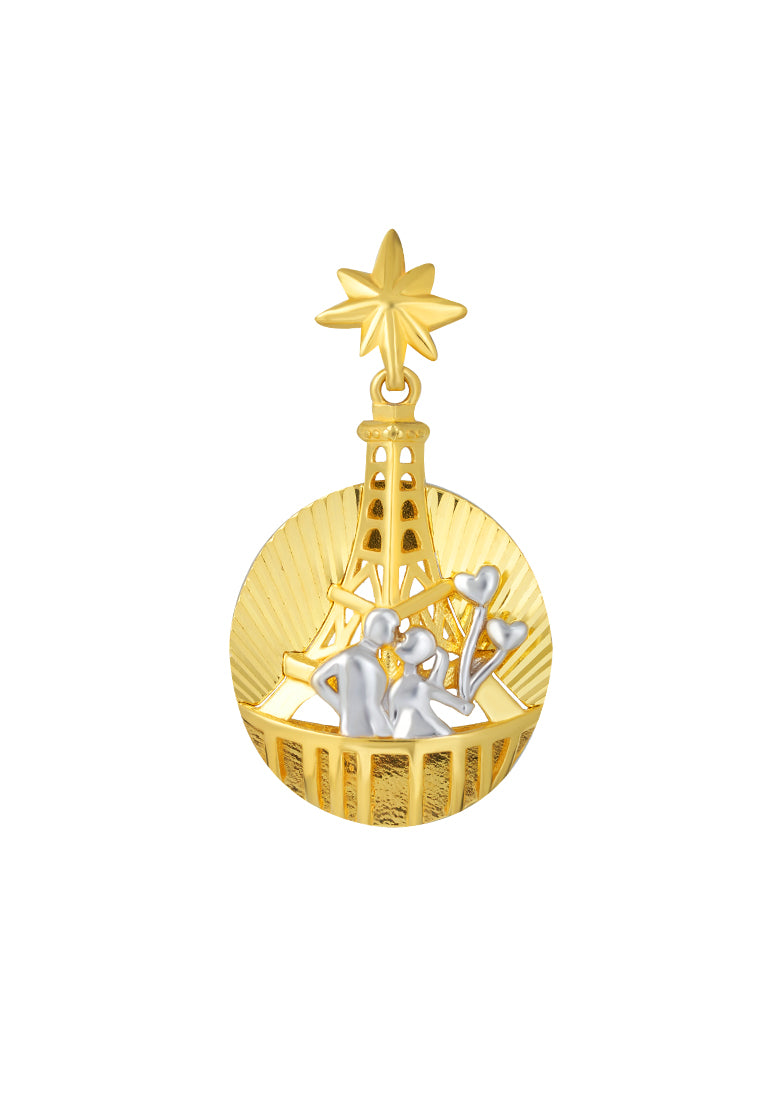 TOMEI Paris in Love Pendant, Yellow Gold 916