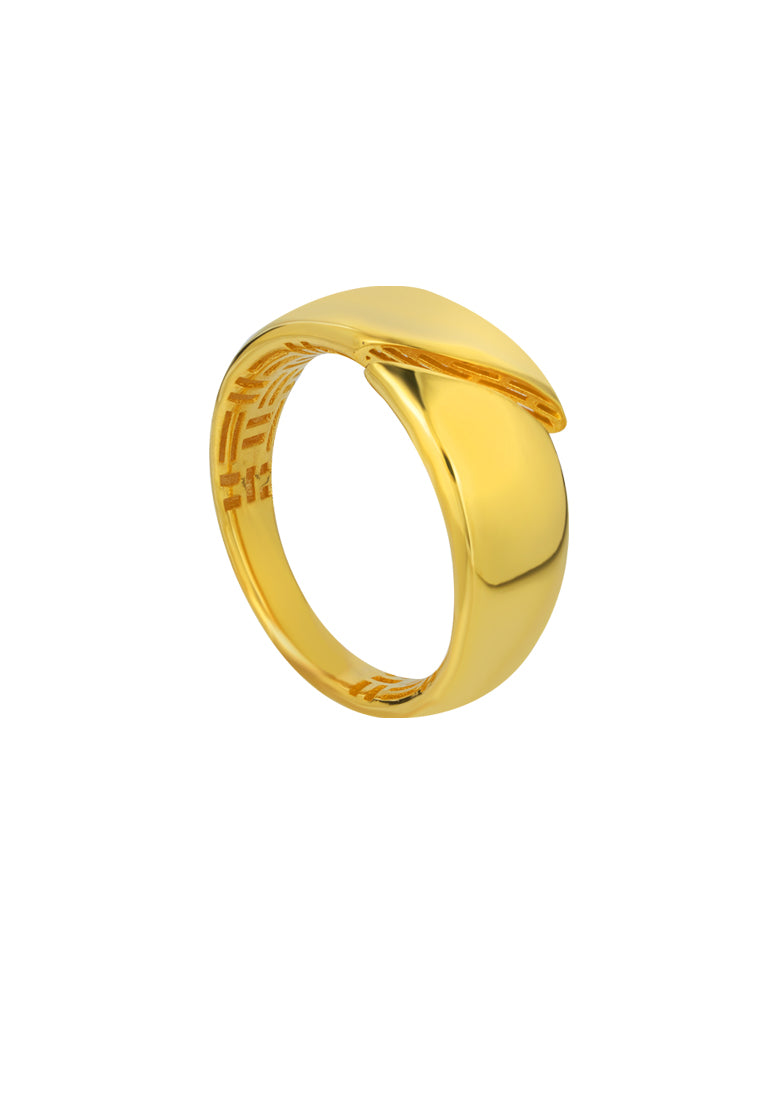 TOMEI Lusso Italia Ring, Yellow Gold 916