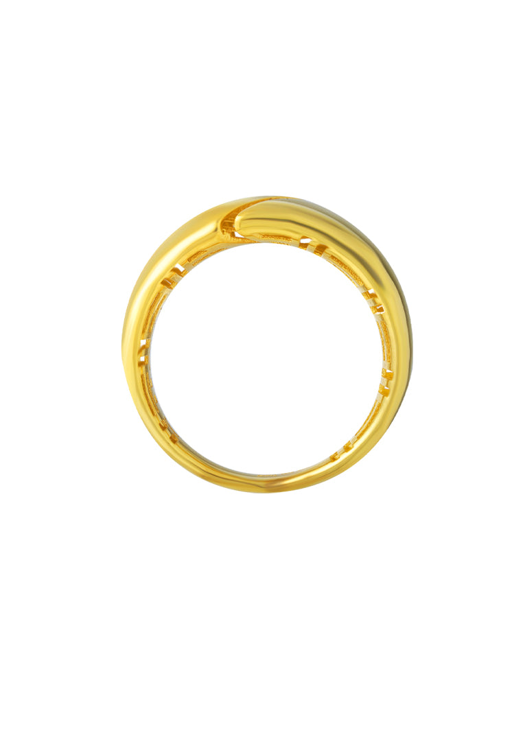 TOMEI Lusso Italia Ring, Yellow Gold 916