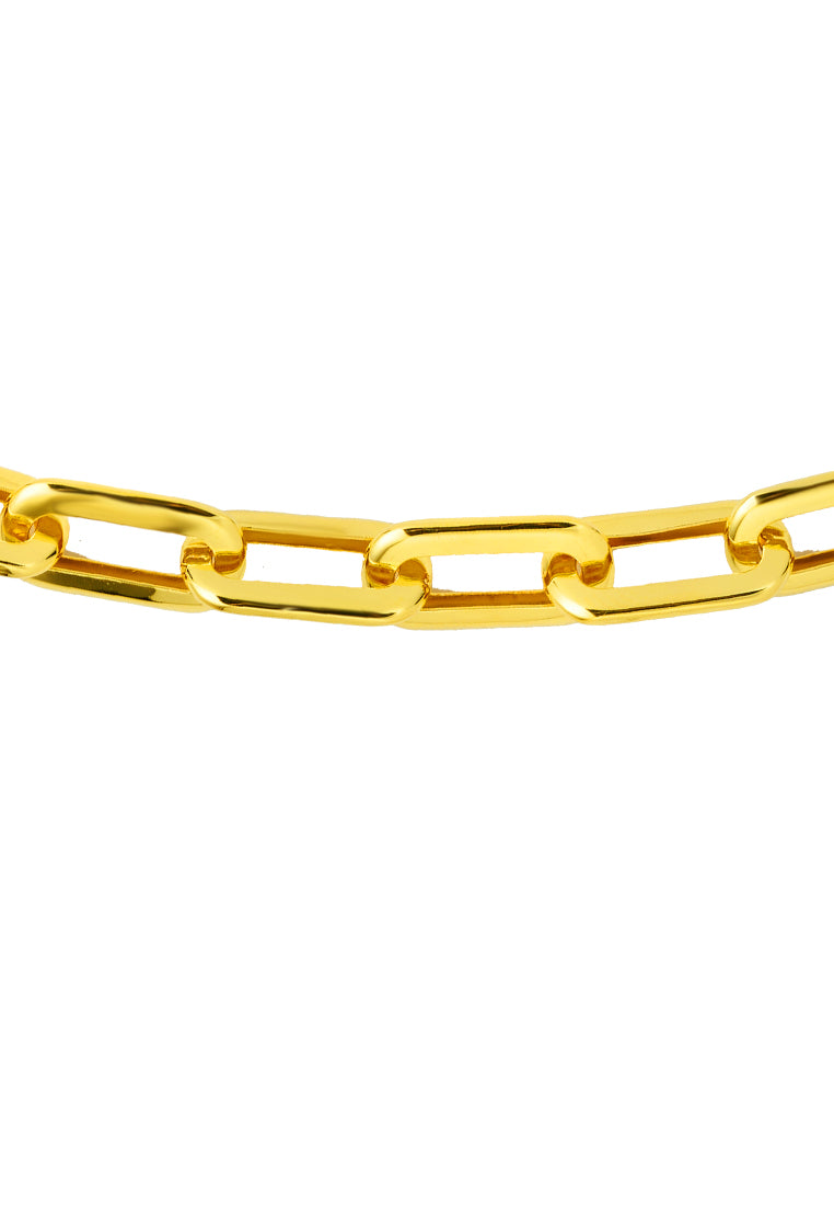 TOMEI Lusso Italia Glossy Sinki Bracelet, Yellow Gold 916