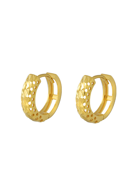 TOMEI Lusso Italia Hoop Earrings, Yellow Gold 916