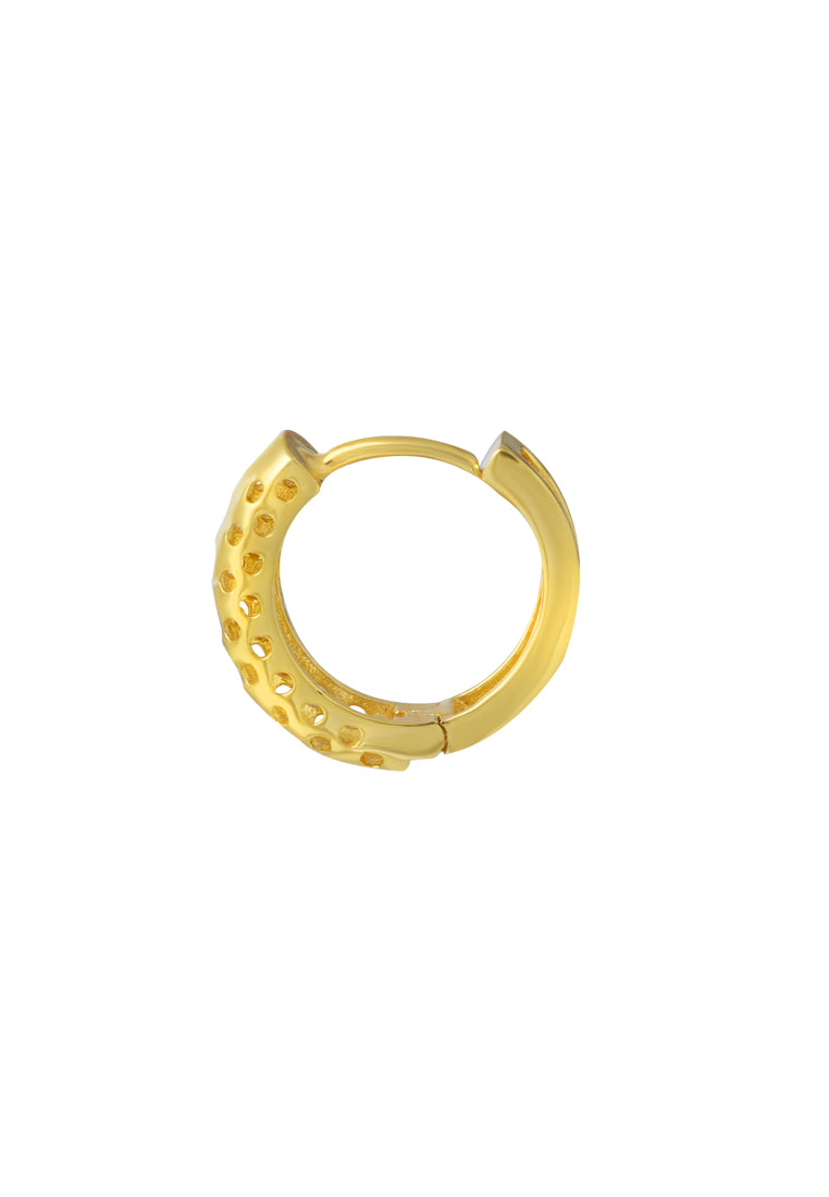 TOMEI Lusso Italia Hoop Earrings, Yellow Gold 916