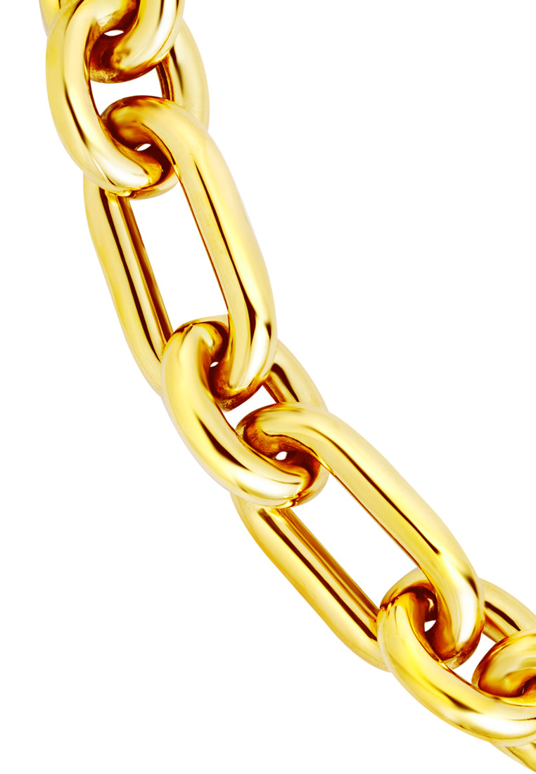 TOMEI Lusso Italia Bold Linked Bracelet, Yellow Gold 916