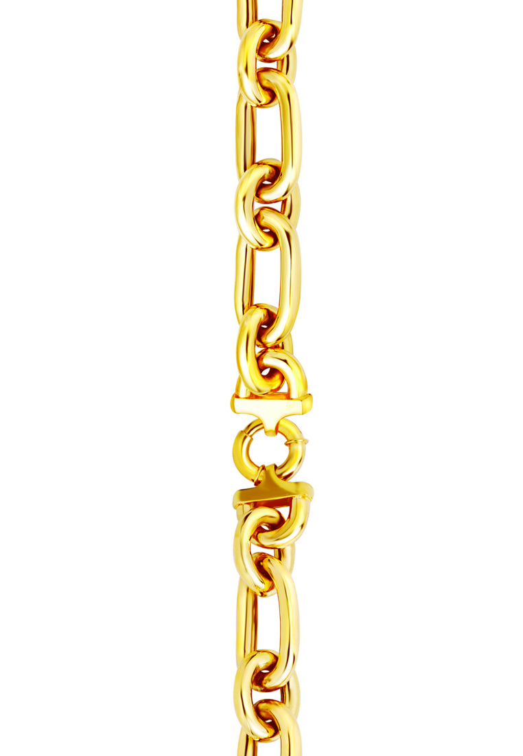 TOMEI Lusso Italia Bold Linked Bracelet, Yellow Gold 916